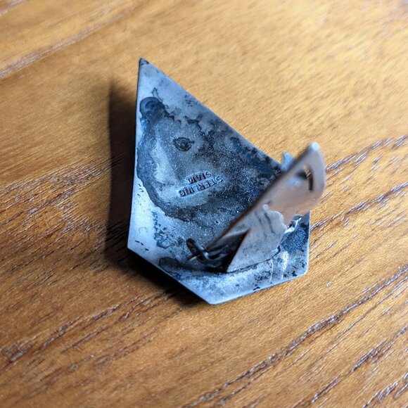 Vintage SIAM STERLING Silver Niello DRESS MONEY CLIP | Thai Apsara Dancer - Picture 6 of 7